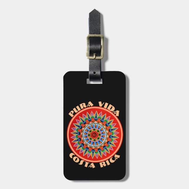 Pura Vida Costa Rica Luggage Tag (Front Vertical)