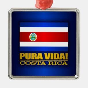 Pura Vida! Costa Rica Metal Tree Decoration