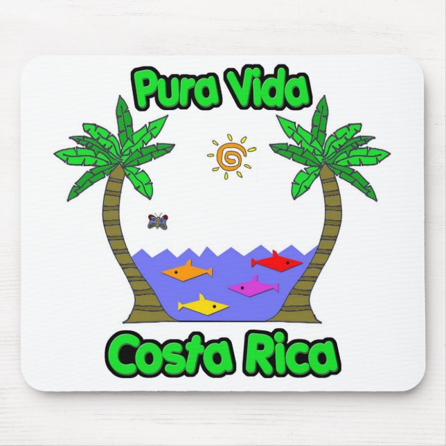 Pura Vida Costa Rica Mouse Mat (Front)
