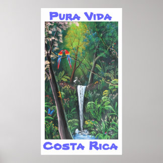 Pura Vida Costa Rica Poster