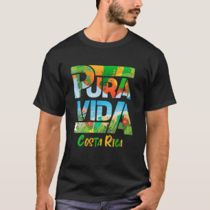 Pura Vida Costa Rica Souvenir Cool Central America T-Shirt