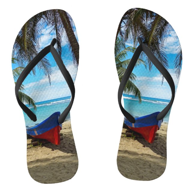 Pura Vida in Costa Rica - Central America Flip Flops (Footbed)