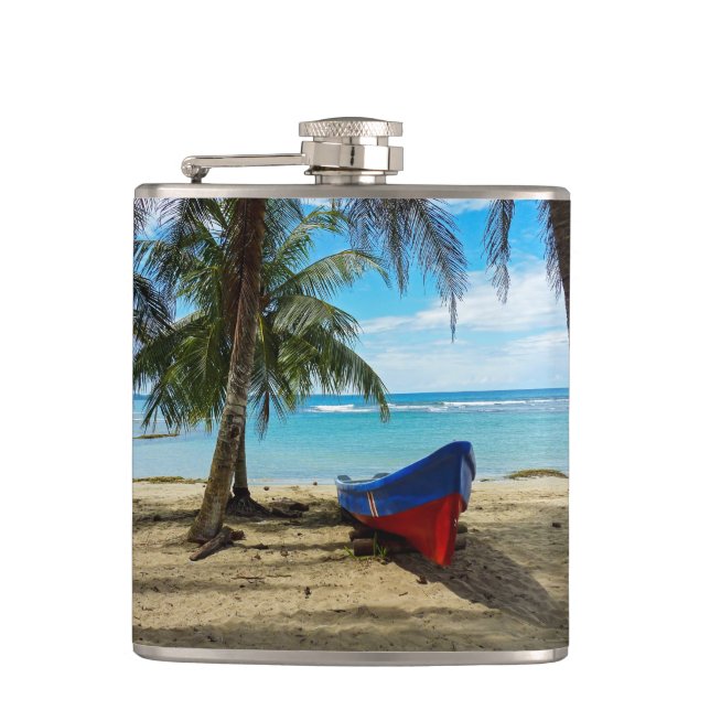 Pura Vida in Costa Rica - Central America Hip Flask (Front)