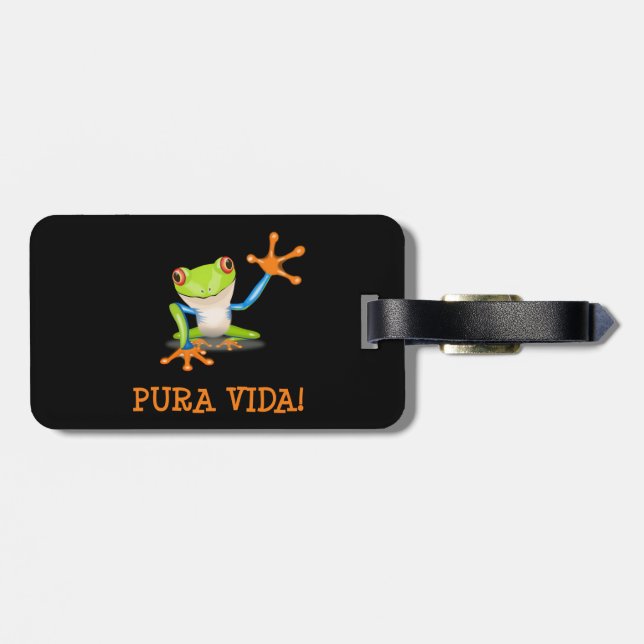 Pura Vida Luggage Tag (Back Horizontal)