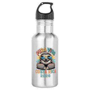 Pura Vida Sloth Lovers Costa Rica Relaxed 532 Ml Water Bottle
