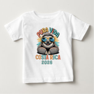Pura Vida Sloth Lovers Costa Rica Relaxed Baby T-Shirt