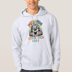 Pura Vida Sloth Lovers Costa Rica Relaxed Hoodie