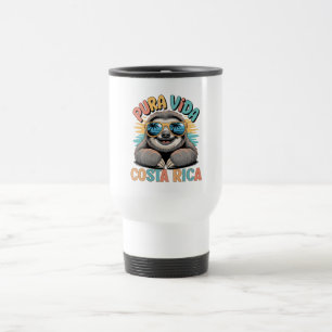 Pura Vida Sloth Lovers Costa Rica Relaxed  Travel Mug