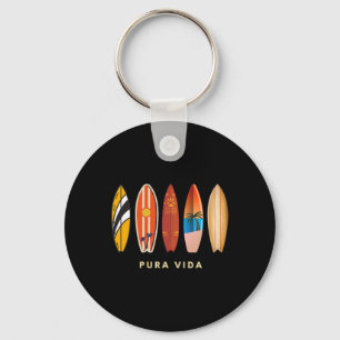 Pura Vida Surfboards Costa Rica Surfing  Key Ring