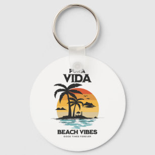 Pura Vida Surfing, Costa Rica, Surfing Pura Vida Key Ring