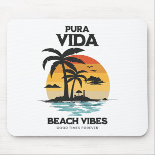 Pura Vida Surfing, Costa Rica, Surfing Pura Vida Mouse Mat