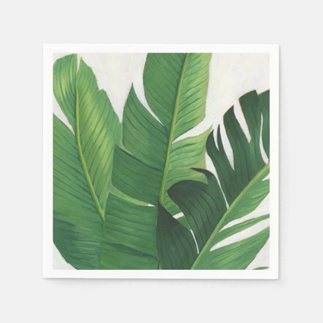 Pura Vida - Tropical Leaves Napkin (Front)