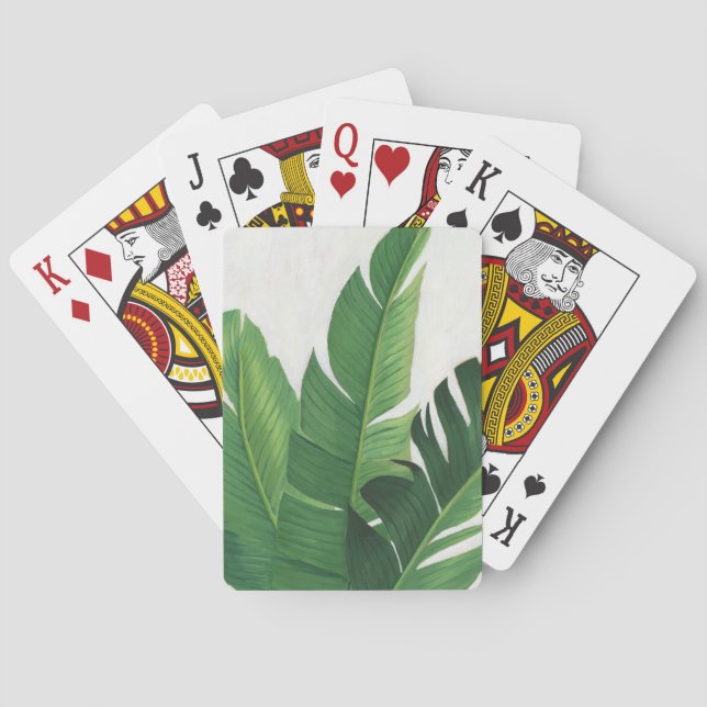 Pura Vida - Tropical Leaves Playing Cards (Back)