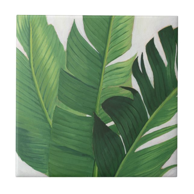 Pura Vida - Tropical Leaves Tile (Front)