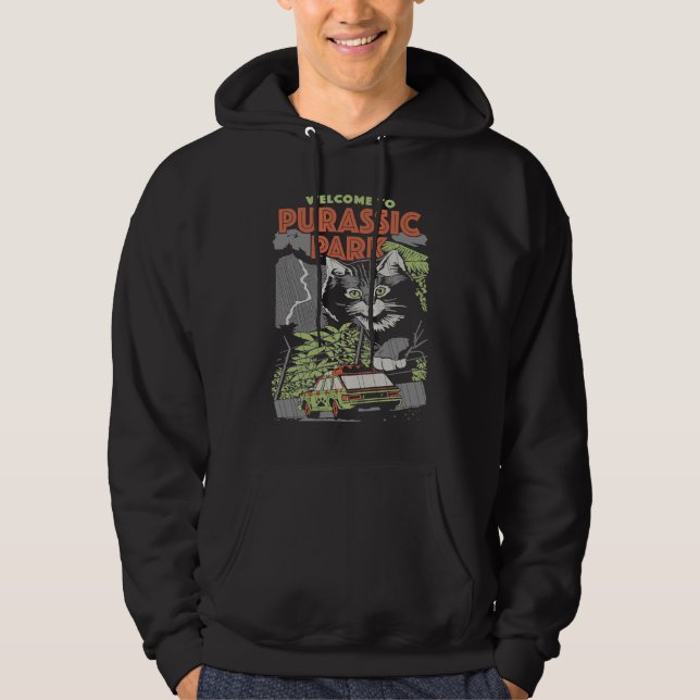 Purassic Park  Cat Owner Cat Hoodie (Front)