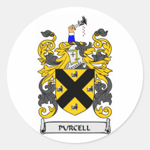 PURCELL Coat of Arms Classic Round Sticker