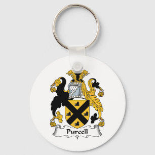 Purcell Family Crest Key Ring
