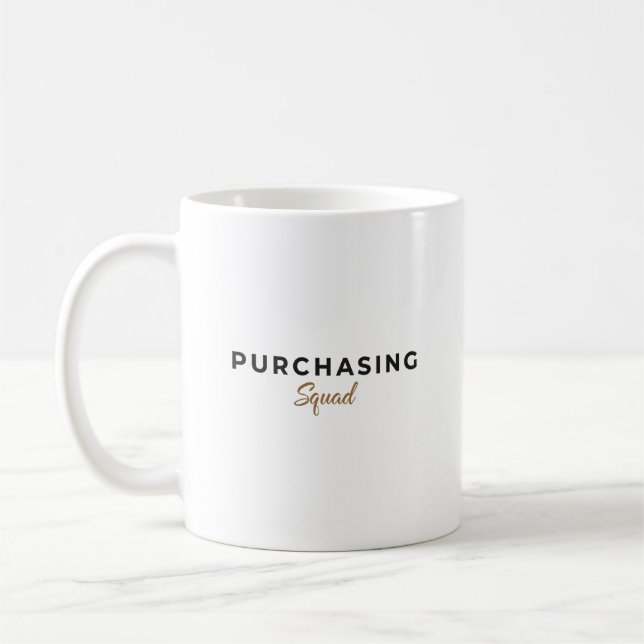 Purchasing Squad  Coffee Mug (Left)