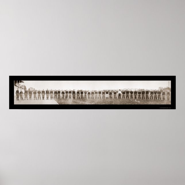 Purdue Football Team Photo 1913 Poster (Front)