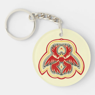 Pure Angelic Power Graphic Ripples Key Ring