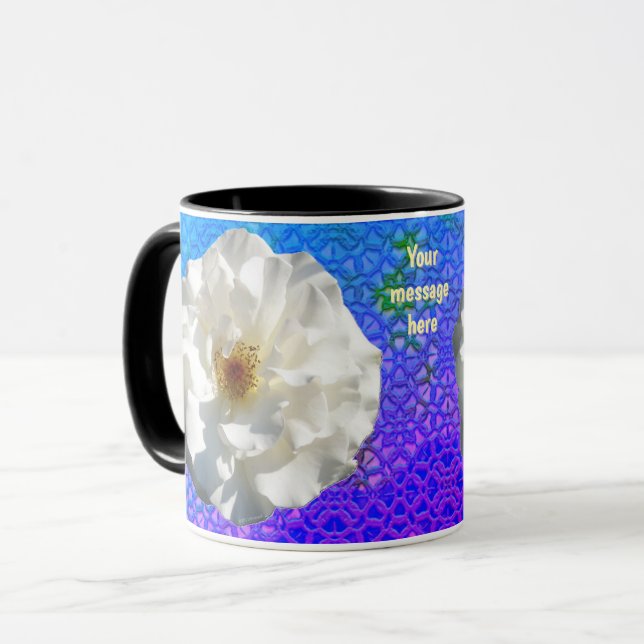Pure Bliss-Vintage Lace Mug (Front Left)