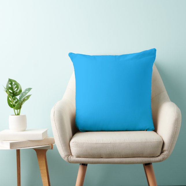 Pure Blue Elegance - #07AEFF Cushion (Chair)