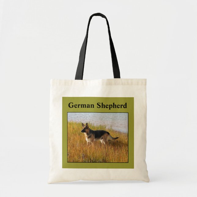 Pure Bred German Shepherd Photo on Bag (Front)
