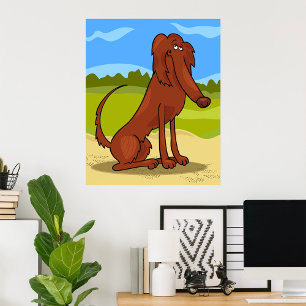 Pure Bred Irish Setter Dog Poster
