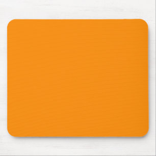 Pure Bright Orange Customised Template Blank Mouse Mat