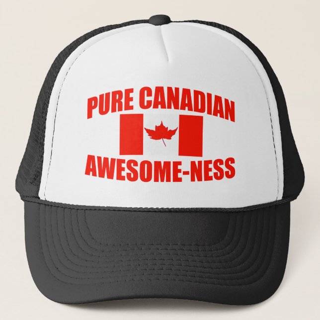 Pure Canadian Awesome-ness Trucker Hat (Front)
