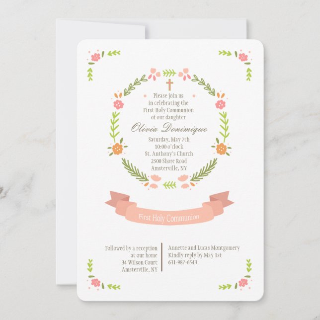 Pure Celebration Religious Invitation (Front)