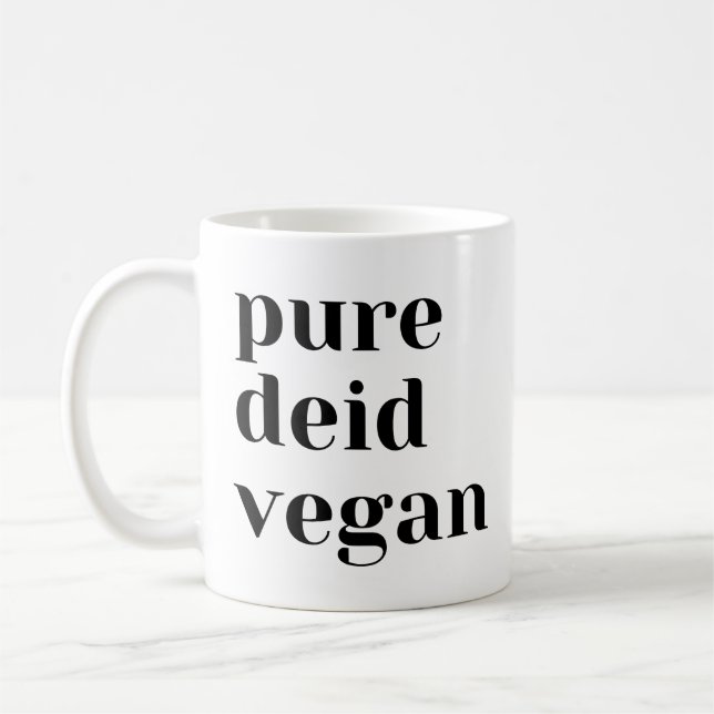 Pure Deid Vegan Coffee Mug (Left)
