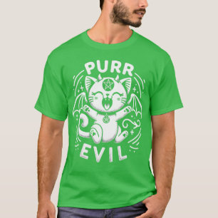 Pure Evil Cute Occult Satanic Cat T-Shirt