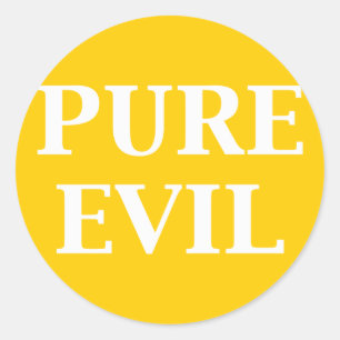 PURE EVIL Gifts Classic Round Sticker