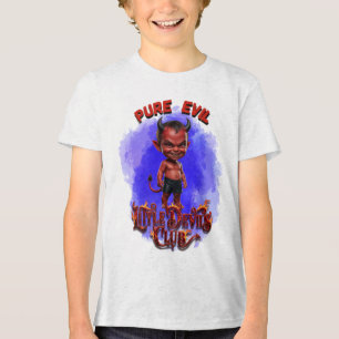 Pure Evil Little Devils Club Cute Devil Boy T-Shir Tri-Blend Shirt