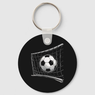 Pure Footll Object Soccer Ll Hitting Goal Net Illu Key Ring