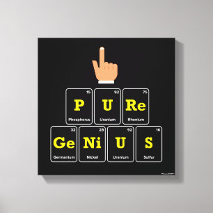 Pure Genius Canvas Print