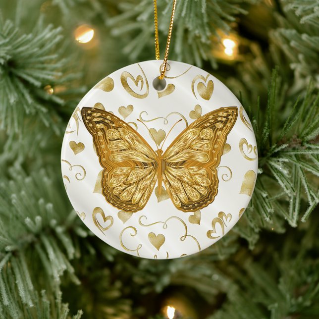 Pure Gold Butterfly Ceramic Tree Decoration (Creator Uploaded)