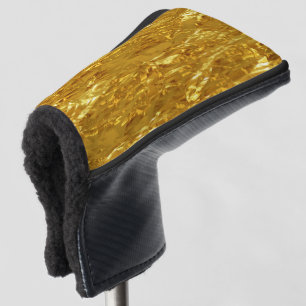 PURE GOLD FOIL Pattern + your text / photo Golf Head Cover