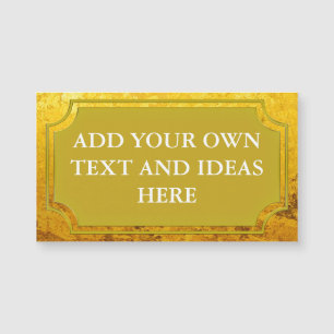 PURE GOLD LEAF Pattern + your text / ideas