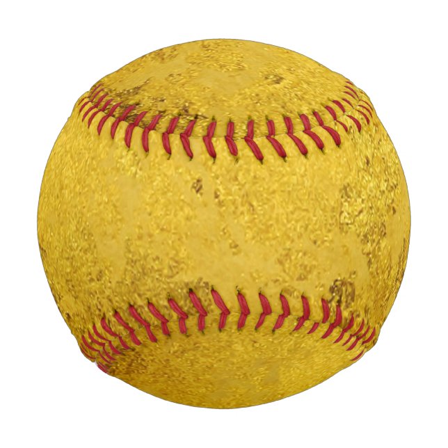 PURE GOLD LEAF Pattern + your text / photo Baseball (Front)