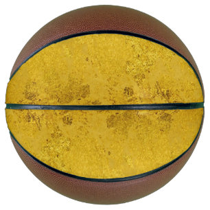 PURE GOLD LEAF Pattern + your text / photo Basketball