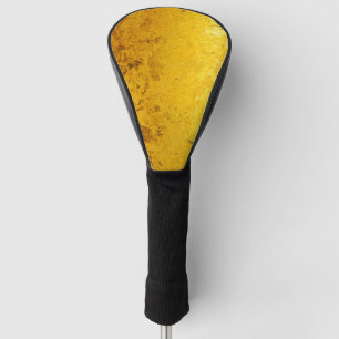 PURE GOLD LEAF Pattern + your text / photo Golf Head Cover