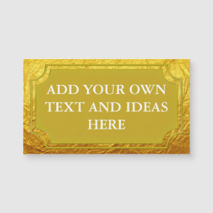 PURE GOLD PAPER Pattern + your text / ideas