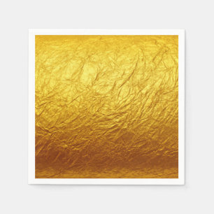 PURE GOLD PAPER Pattern + your text / photo Napkin