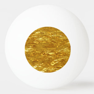 PURE GOLD pattern / gold foil Ping Pong Ball