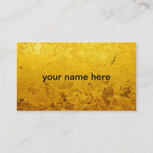 PURE GOLD pattern / gold leaf Business Card