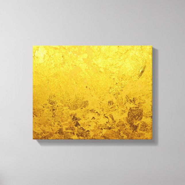 PURE GOLD pattern / gold leaf Canvas Print (Front)