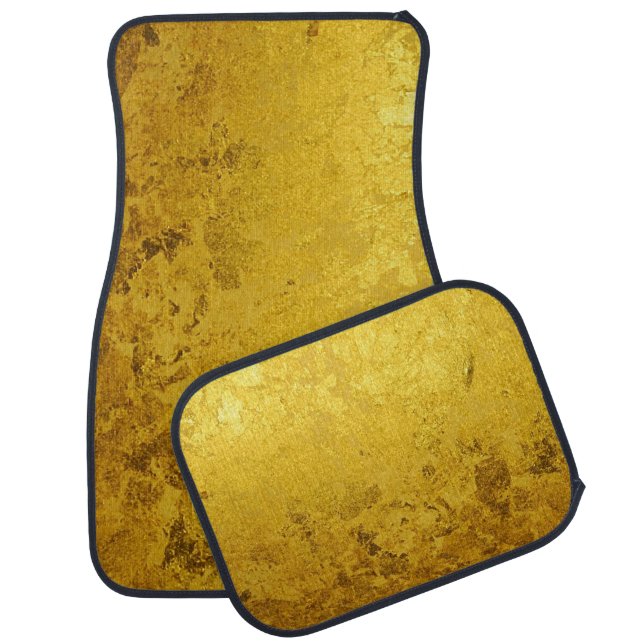 PURE GOLD pattern / gold leaf Car Mat (Set)