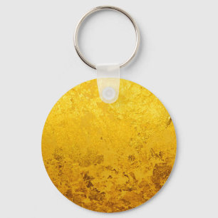 PURE GOLD pattern / gold leaf Key Ring